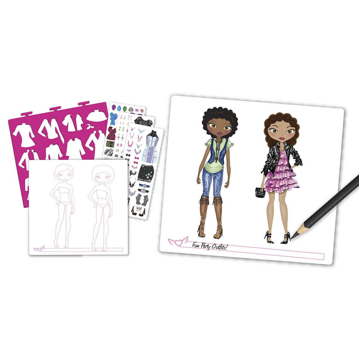 Fashion Angels Portfolio De Dessins Creation Mode Carnets Creatifs La Grande Recre