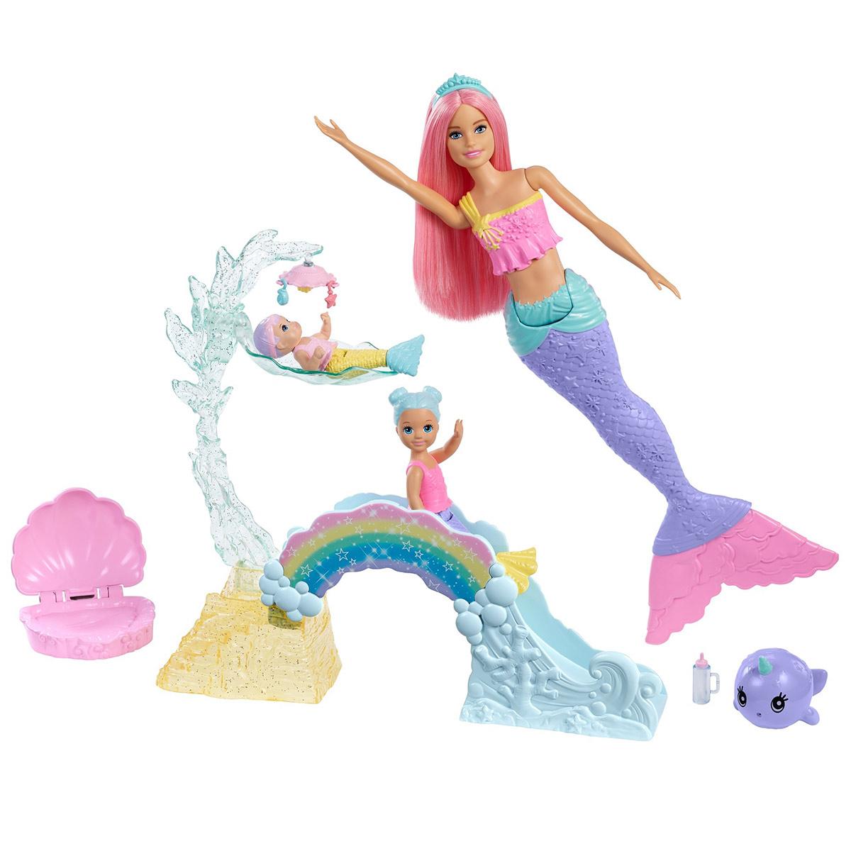 Coffret Jardin Des Sirenes Barbie Poupons Et Poupees La Grande Recre Coffret Jardin Des Sirenes Barbie Poupons Et Poupees La Grande Recre