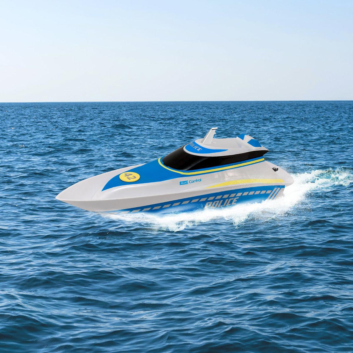 Bateau Rc 2 4 Ghz Waterpolice Autres Vehicules Radiocommandes La Grande Recre