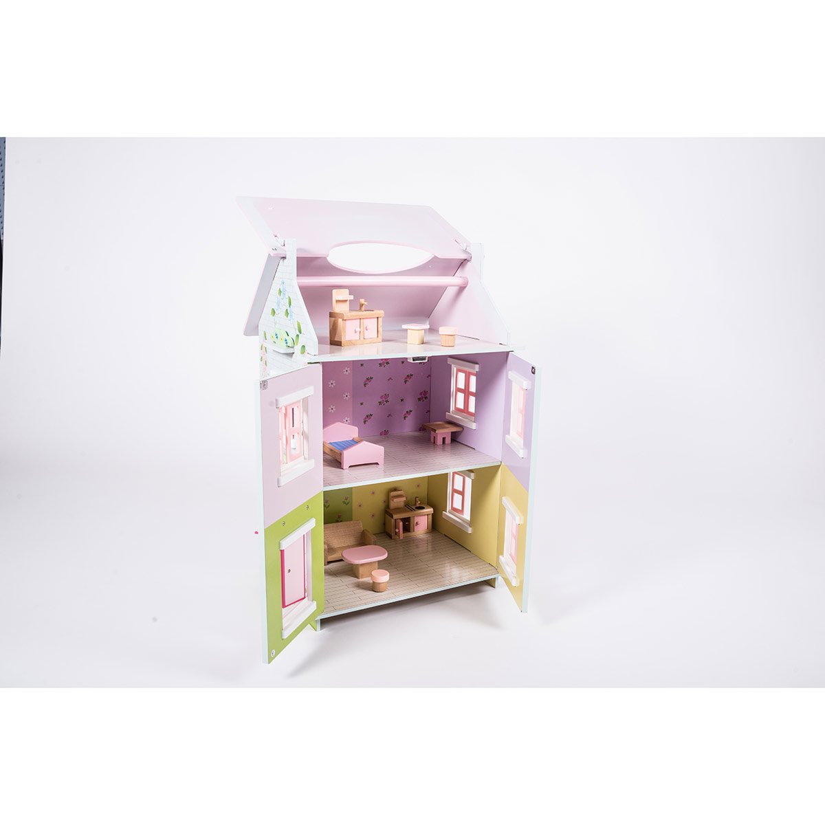 Maison de poupées 2 silver candlesticks base carrée Miniature Salle à Manger Accessoire