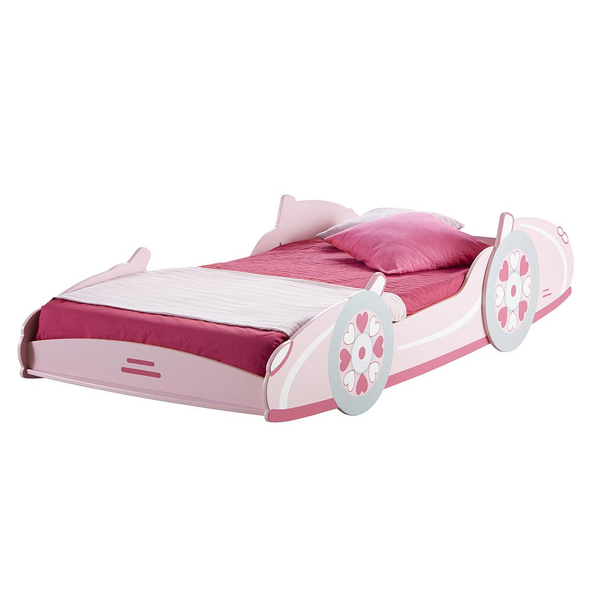 Lit Voiture 90 X 190 200 Cm Sommier Rosie Maison Et Decoration