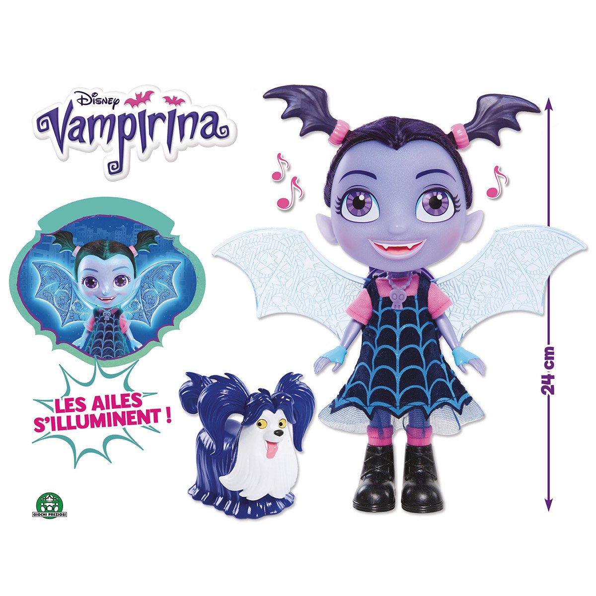 Vampirina - Vampirinia Bat-Poupée 24 cm avec ailes lumineuses et