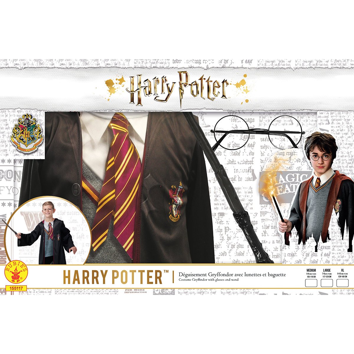 Panoplie Harry Potter Gryffondor taille L