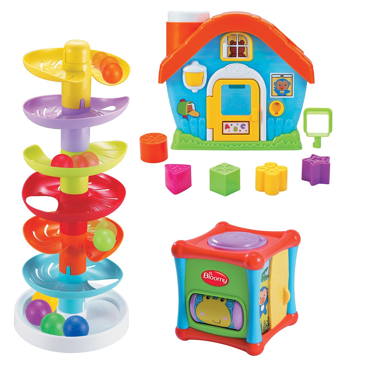 Le jouet simple - Coffret d'éveil avec trois jouets