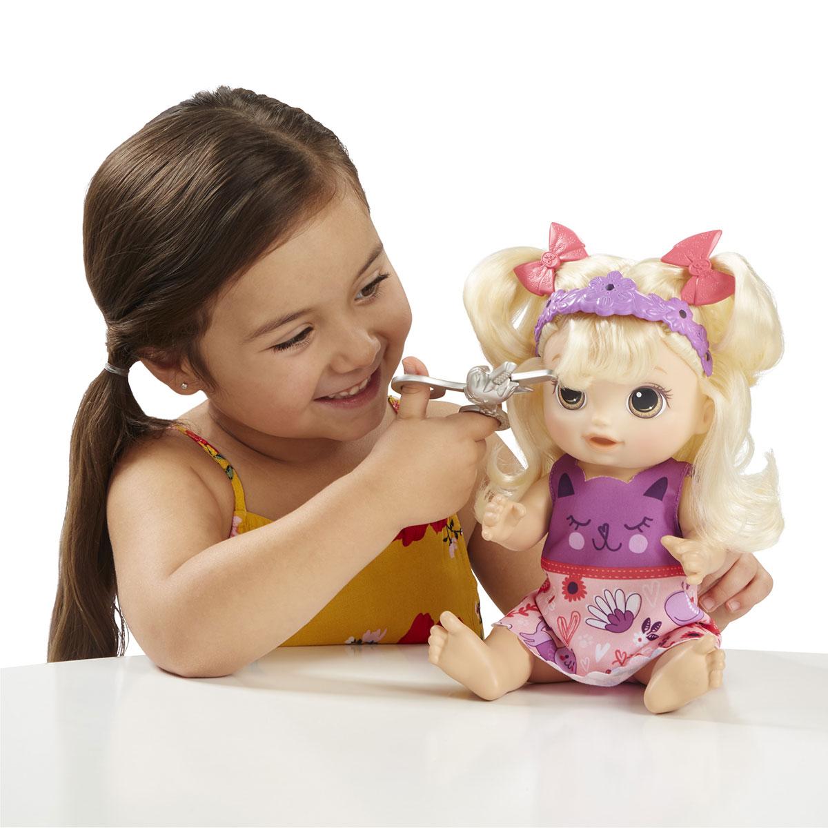 Baby Alive Coiffure magique - poupée cheveux blonds - Poupées interactives  - La Grande Récré