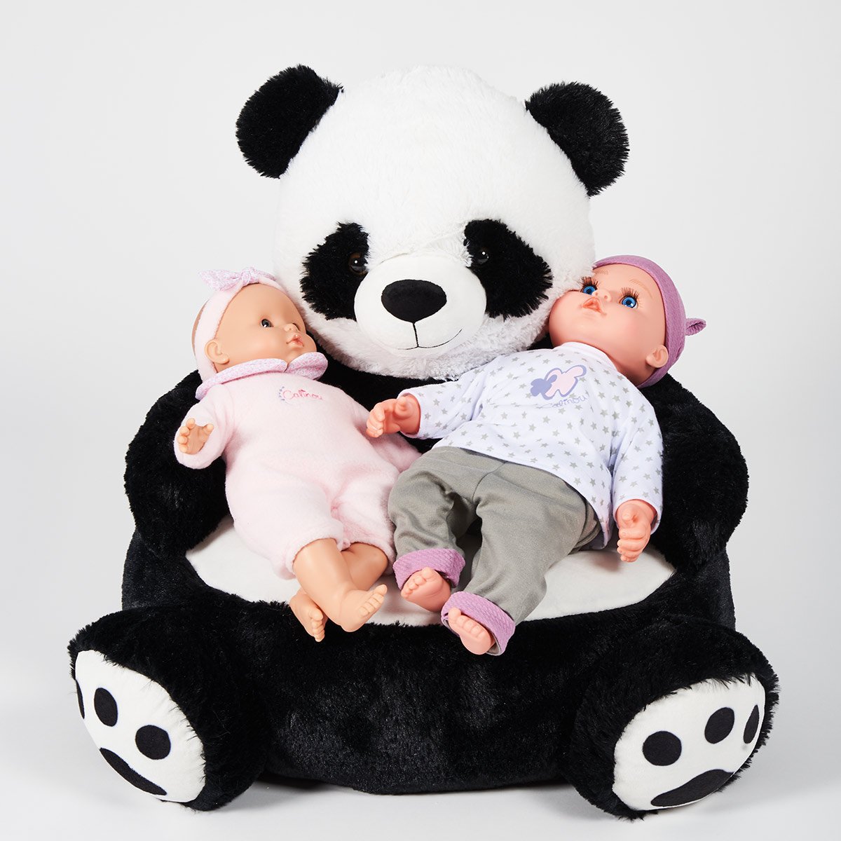 Fauteuil en peluche pour enfants, coussin panda en coton PP, dessin