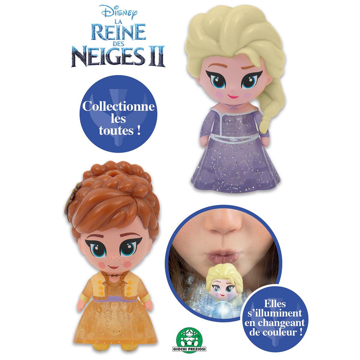 Blister 2 Figurines Whisper Glow Lumineuses La Reine Des Neiges