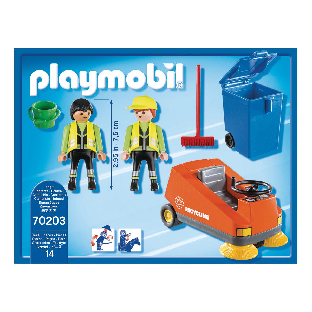 Agents d'entretien voierie Playmobil City Life 70203 - Autres jeux de  construction - La Grande Récré