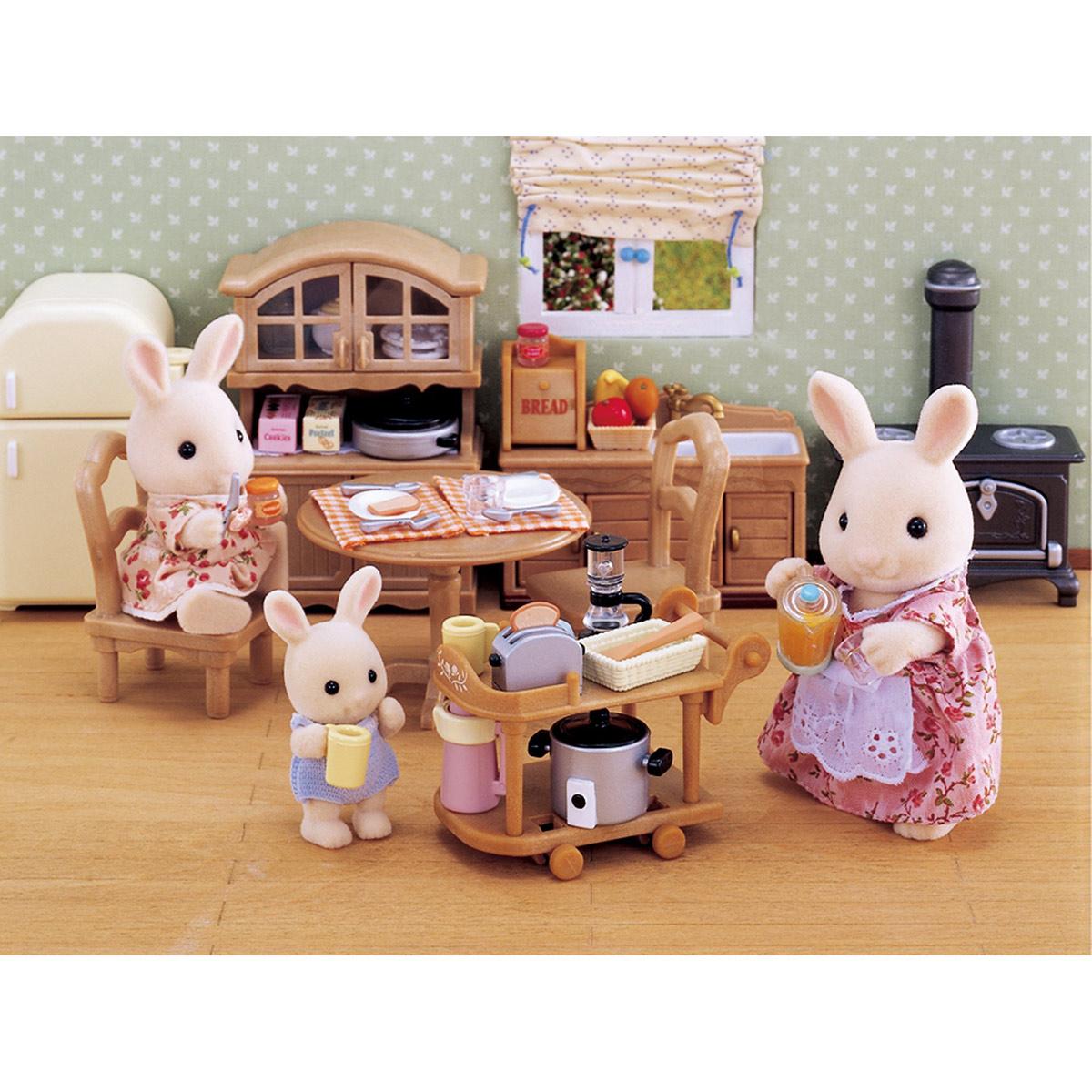sylvanian family 2819 batterie de cuisine mini univers la grande recre