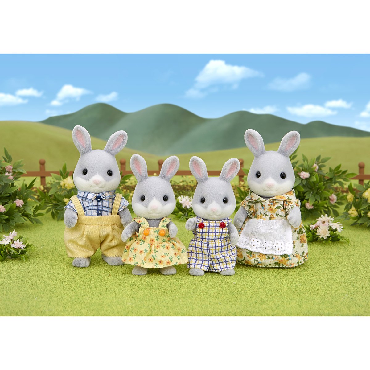 Sylvanian Families® Figurine famille lapin gris 4030