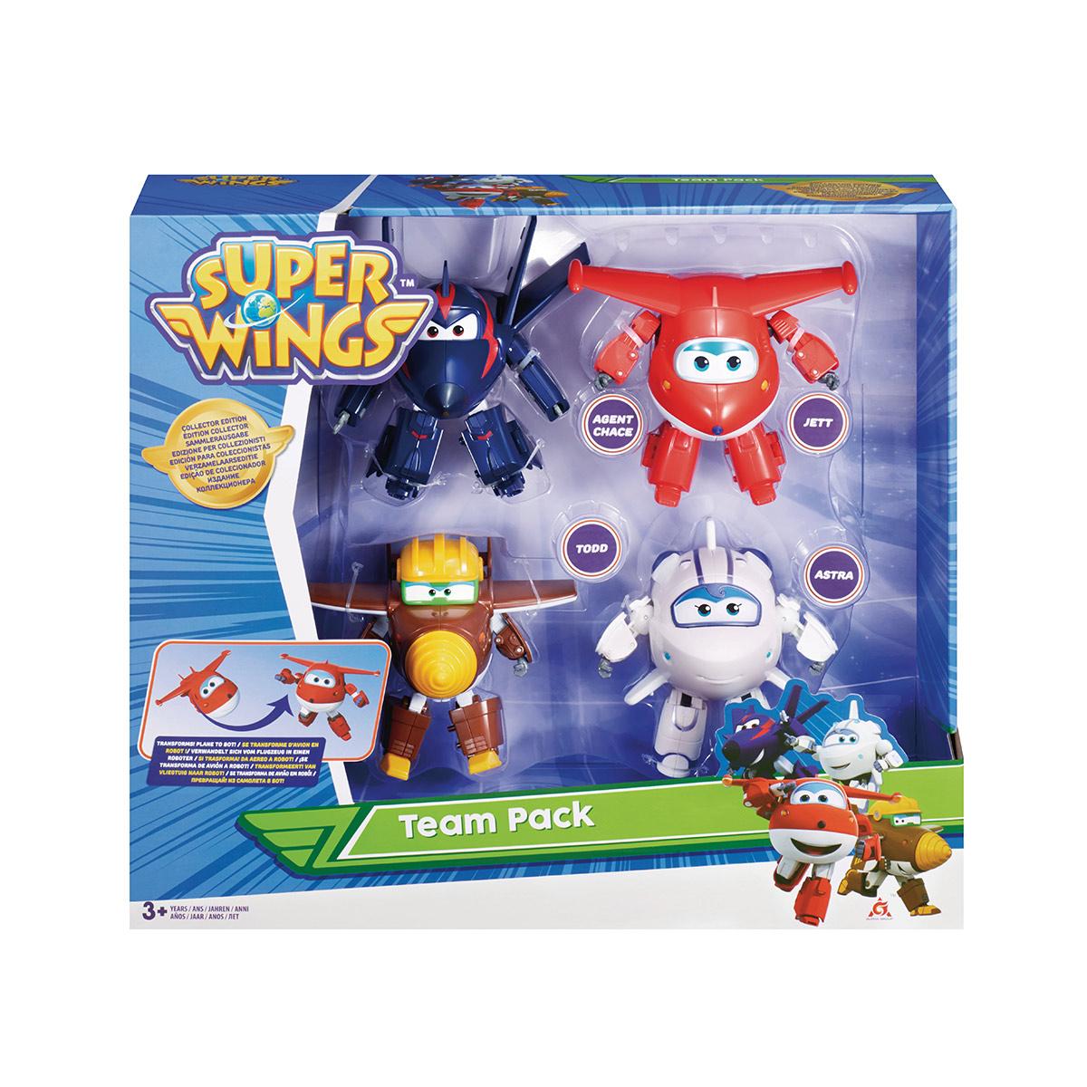 Coffret 4 figurines transformables super wings clearance