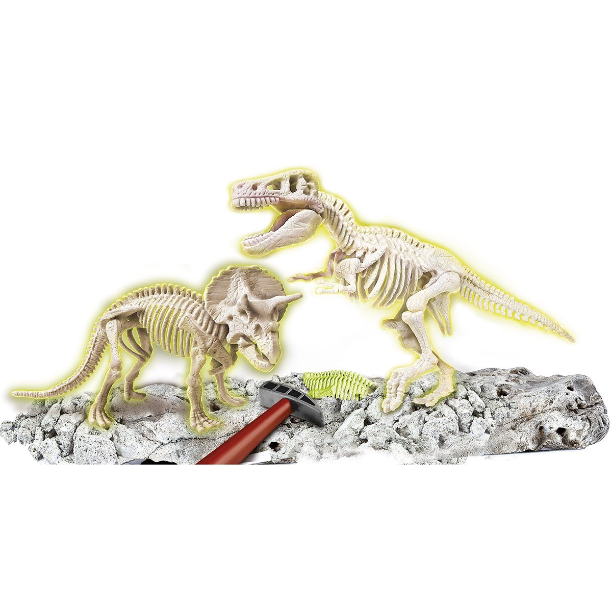 Clementoni - Science & Jeu - Archéo Ludic - T-Rex & Tricératops