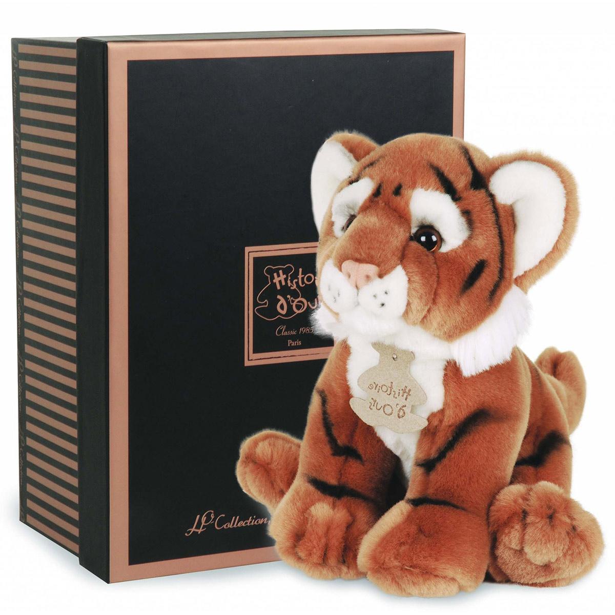 peluche les authentiques le tigre 20 cm peluches animaux la grande recre