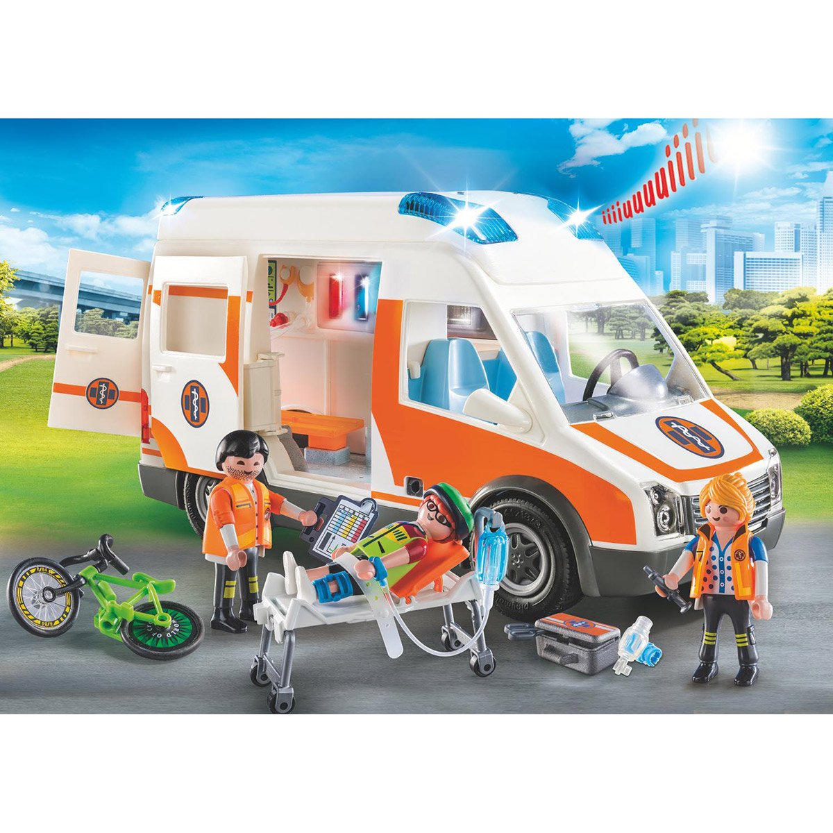 Ambulance et secouristes Playmobil City Life 70049 - La Grande Récré