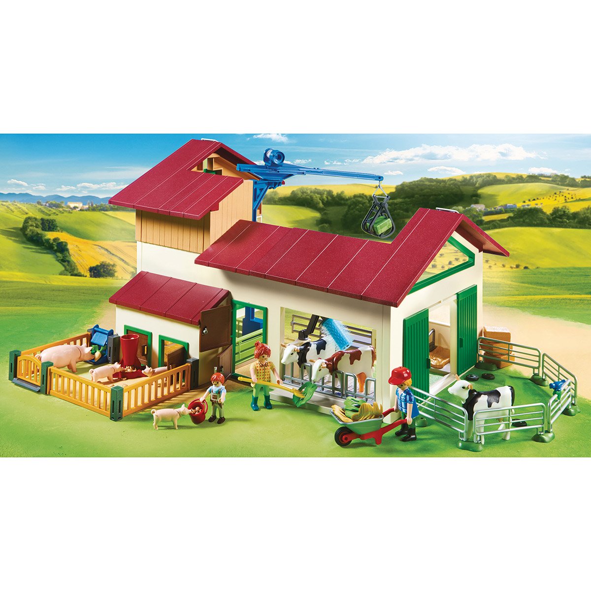 PLAYMOBIL - 9315 - La Ferme Country avec silo et accessoires pour enfants à  partir de 4 ans