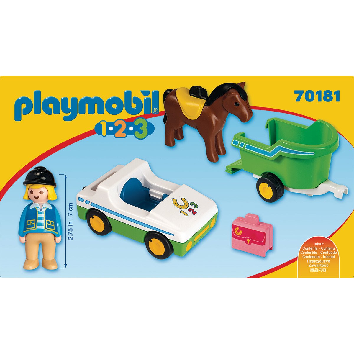 Enfant avec tracteur et remorque Playmobil 4943 - La Grande Récré