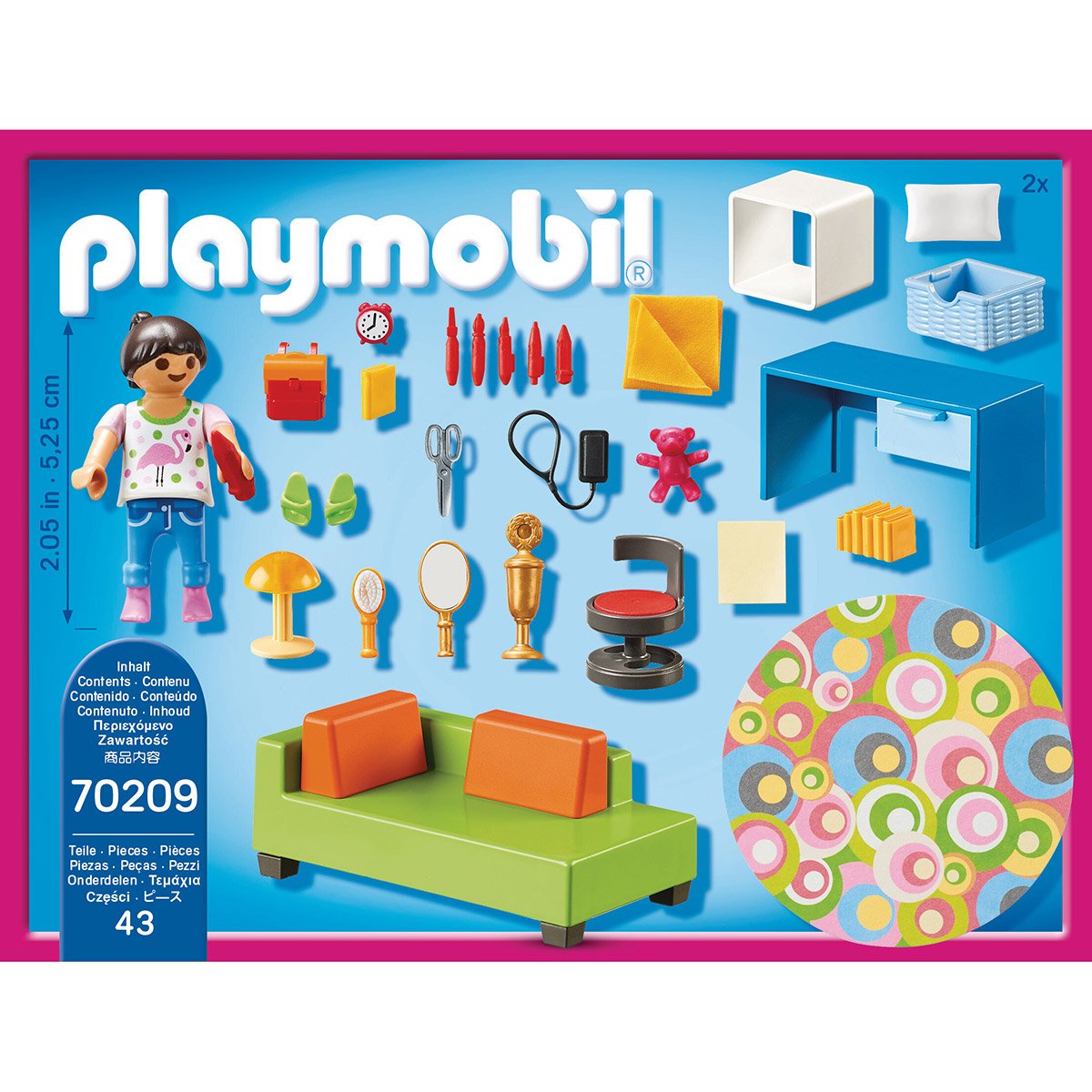 Chambre d'enfant avec canapé-lit Playmobil Dollhouse 70209 - La Grande Récré