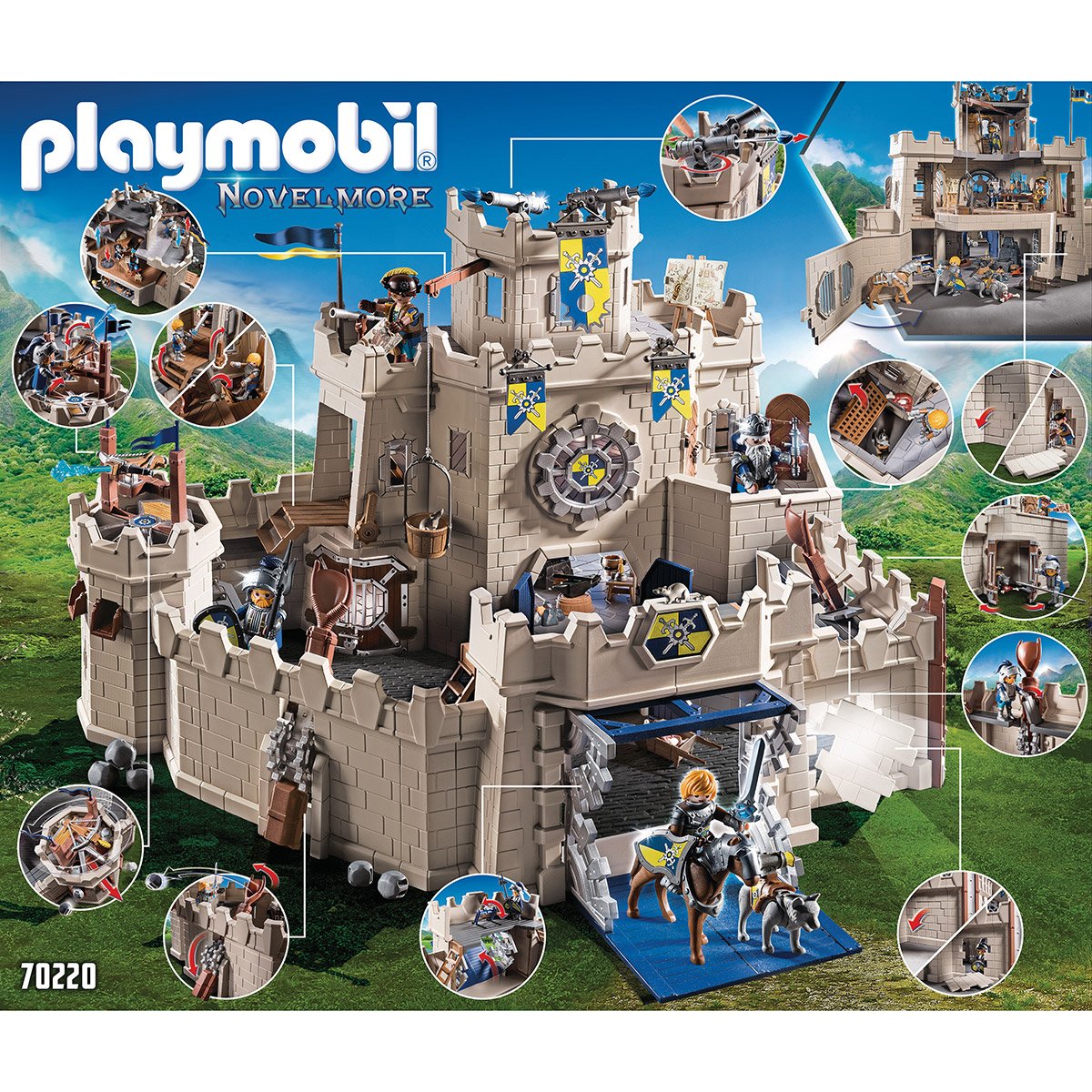 Grand château des Chevaliers Playmobil Novelmore 70220