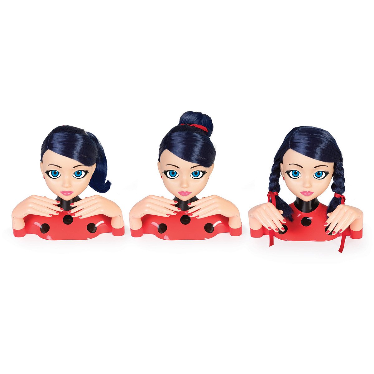 Bandai - Miraculous Ladybug - Tête à coiffer Miraculous Deluxe 21cm - Tête  à coiffer Marinette + 30 accessoires - P50247 au meilleur prix