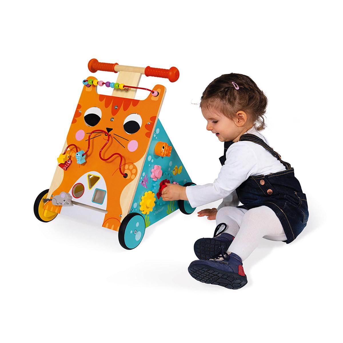 Chariot Multi Activites Chat Bois Jouets A Pousser Et A Tirer La Grande Recre Chariot Multi Activites Chat Bois Jouets A Pousser Et A Tirer La Grande Recre
