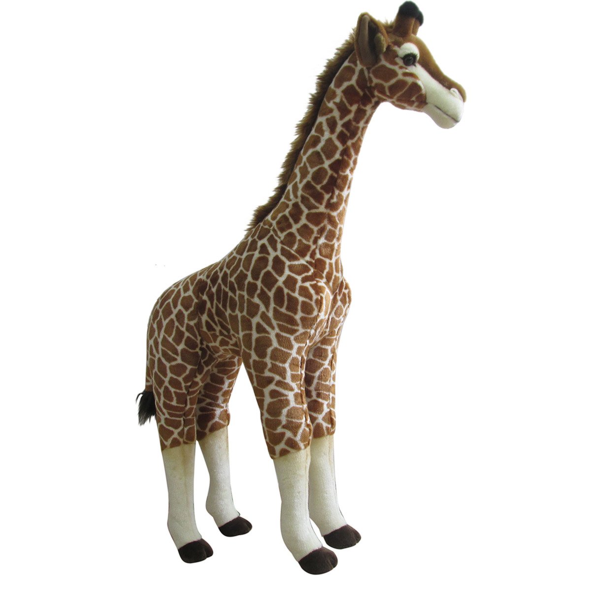 Peluche Girafe deluxe debout 1 m - La Grande Récré