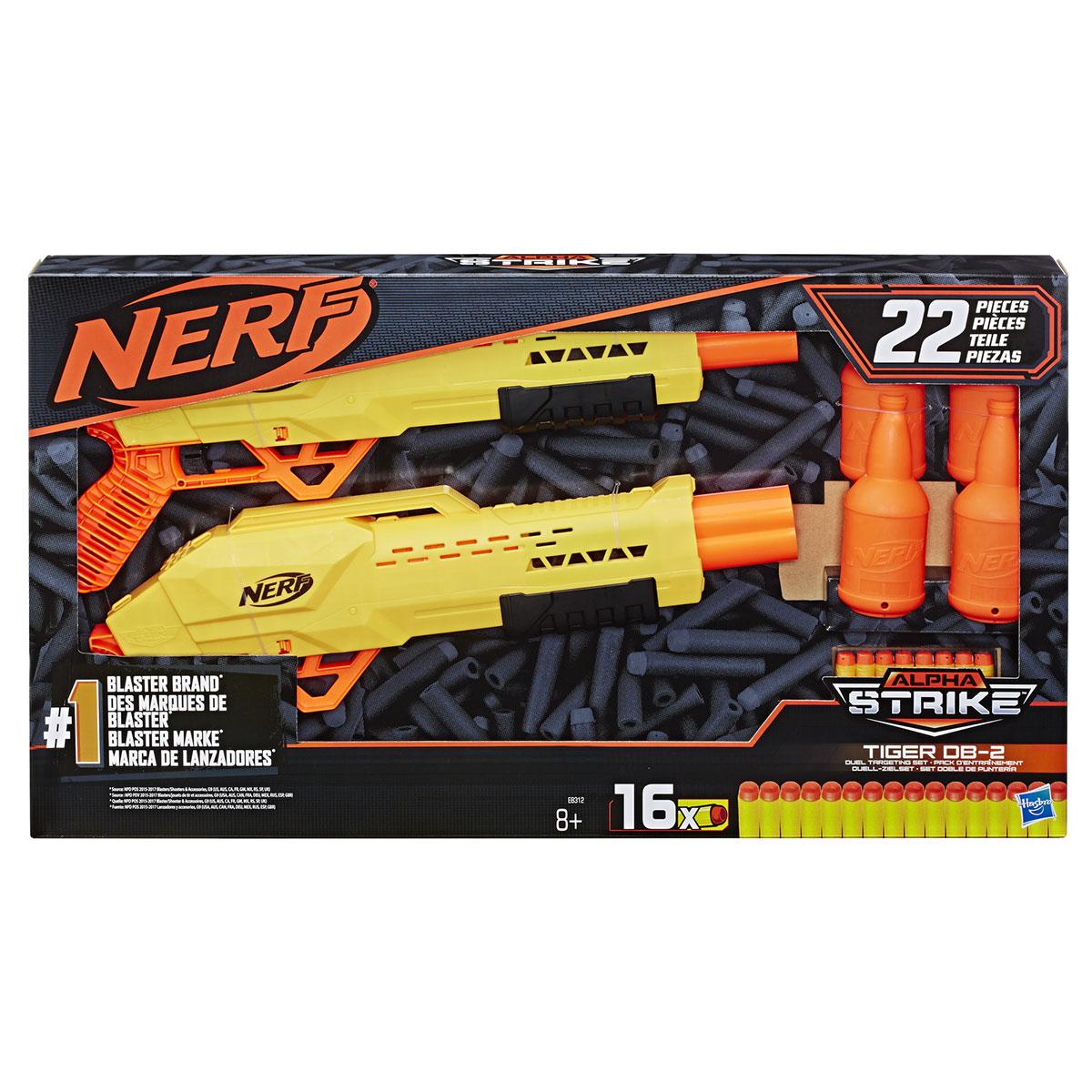 Nerf Alpha Strike Tiger DB 2 Pack d'entraînement Nerf Alpha Strike Tiger DB 2 Pack d'entraînement