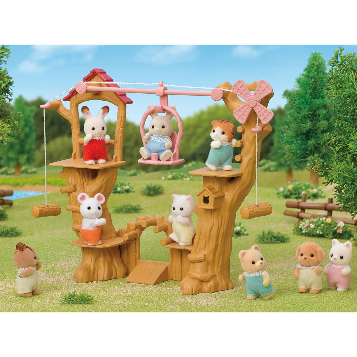 La tyrolienne des bebes sylvanian clearance