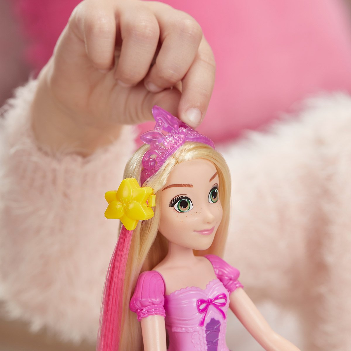 Poupée géante princesse DISNEY Raiponce à coiffer 85 cm - DisneySho