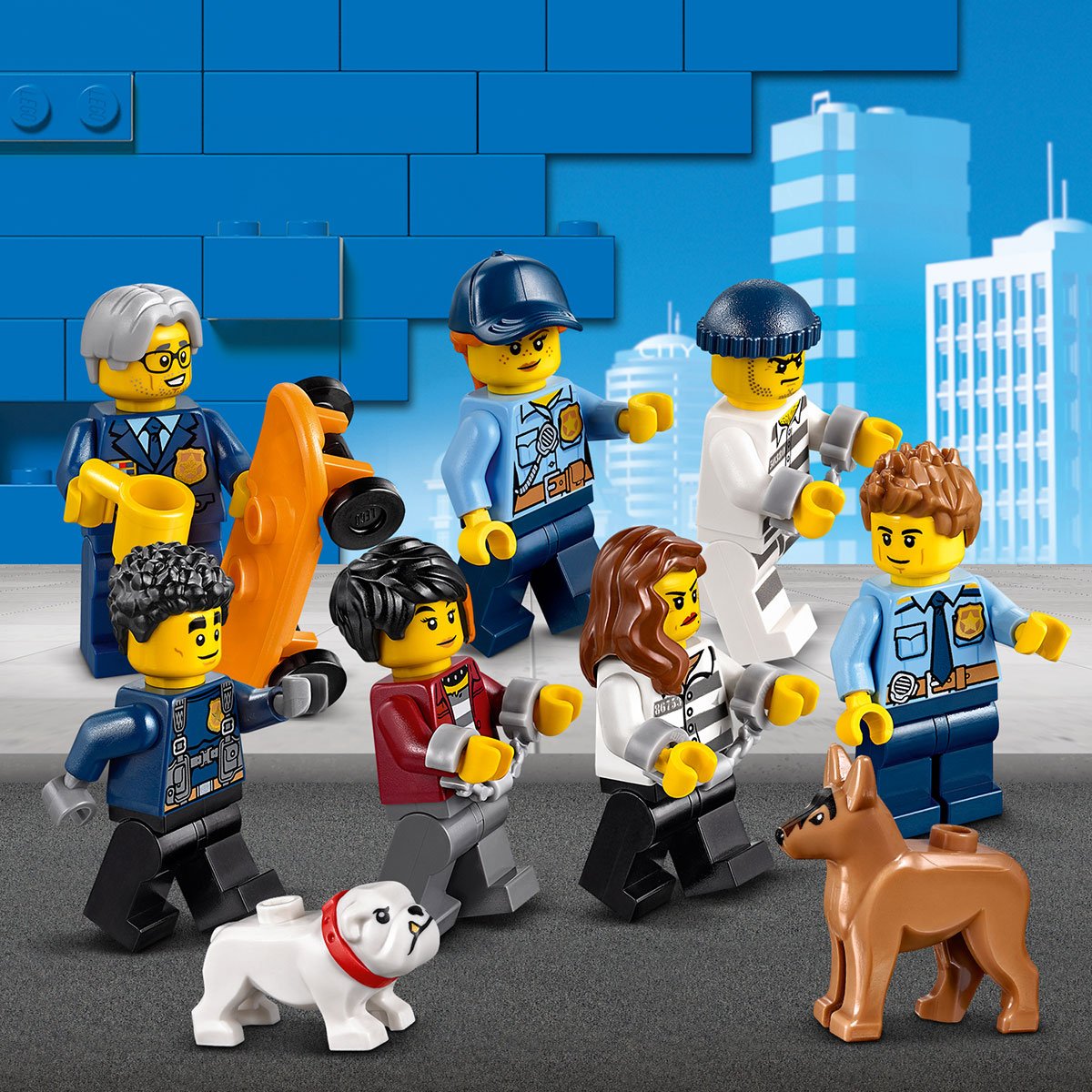 LEGO 60246 City Police Le Commissariat de Police : : Jeux