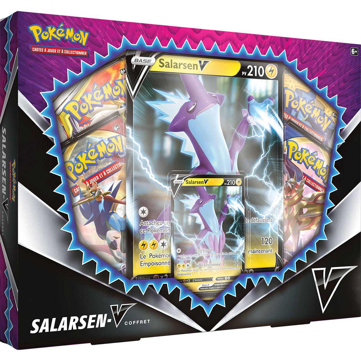 Coffret Pokemon Salarsen V 4 Boosters Cartes A Collectionner La Grande Recre Coffret Pokemon Salarsen V 4 Boosters Cartes A Collectionner La Grande Recre