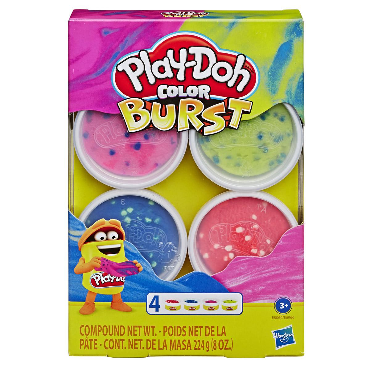 4 pots explosion de couleurs Play Doh