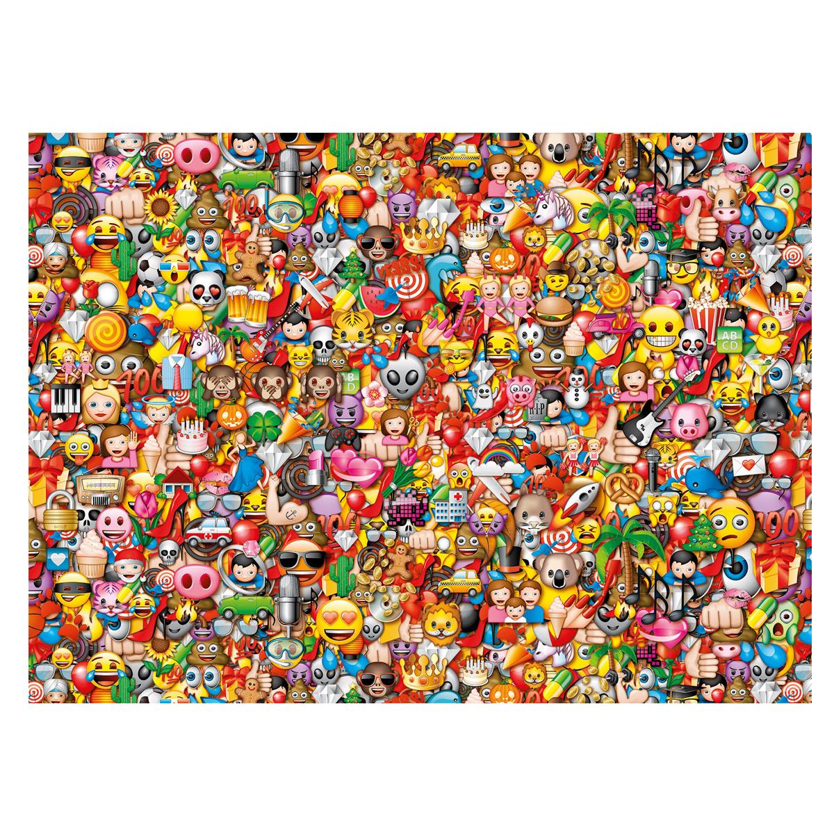 Puzzle Impossible 1000 Pieces Emoji Jeux De Societe Et Puzzles La Grande Recre