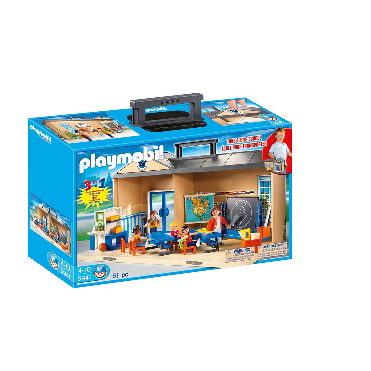 Salle de classe transportable Playmobil City Life 5941 - La Grande Récré