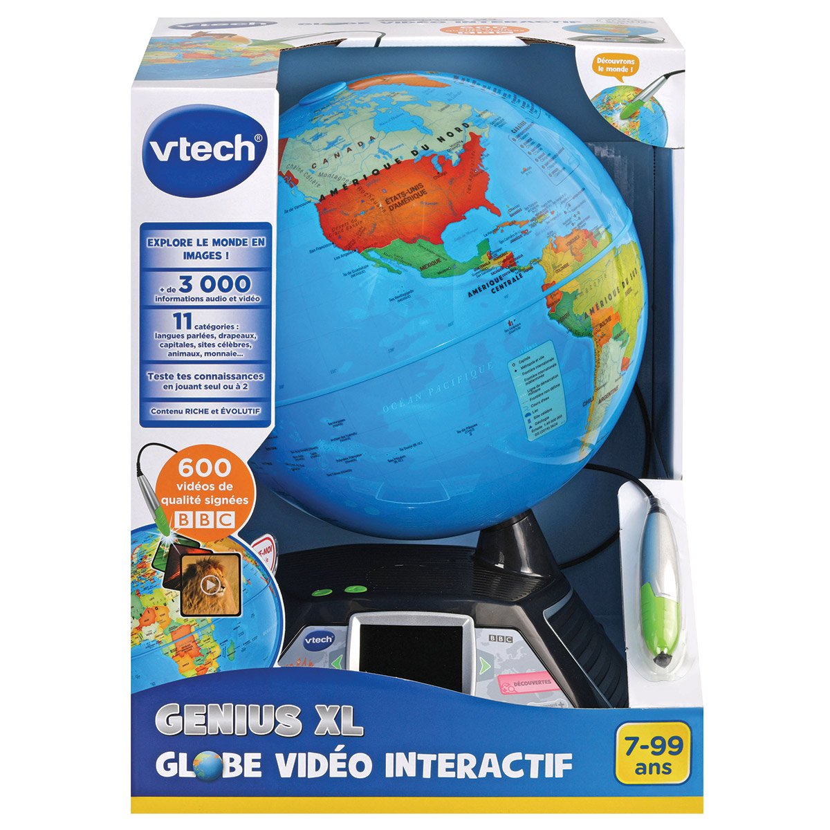 VTech - Genius XL – Globe Vidéo Interactif, Mapp…