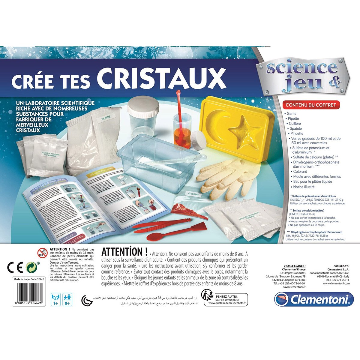 Kit scientifique Les cristaux