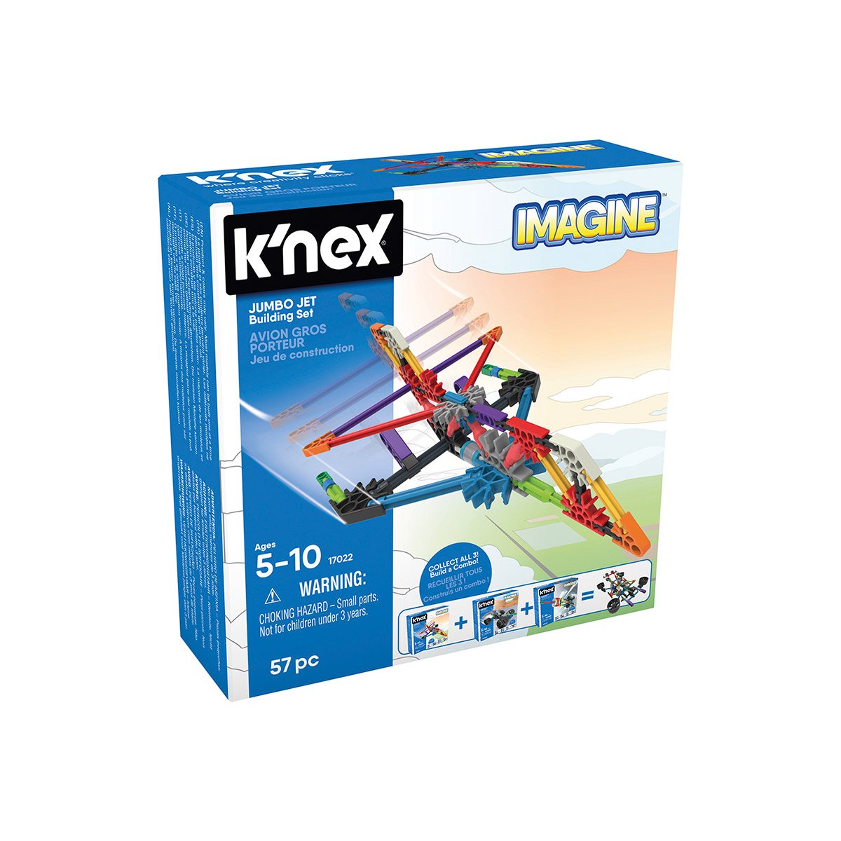 60 Pièces-Âges 5-10 jouet, K 'NEX 17021 Imaginez Set navette spatiale Construction 