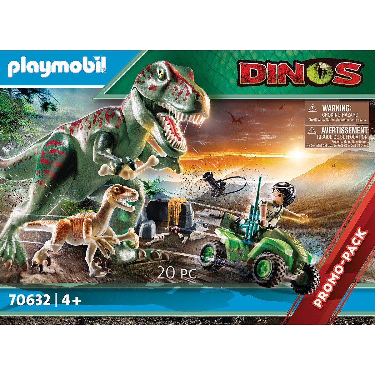 playmobil explorateur dinosaure