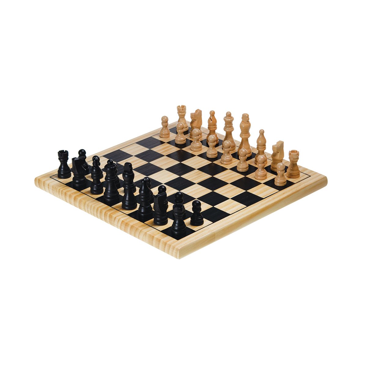Jeux de dames et d'échecs en bois