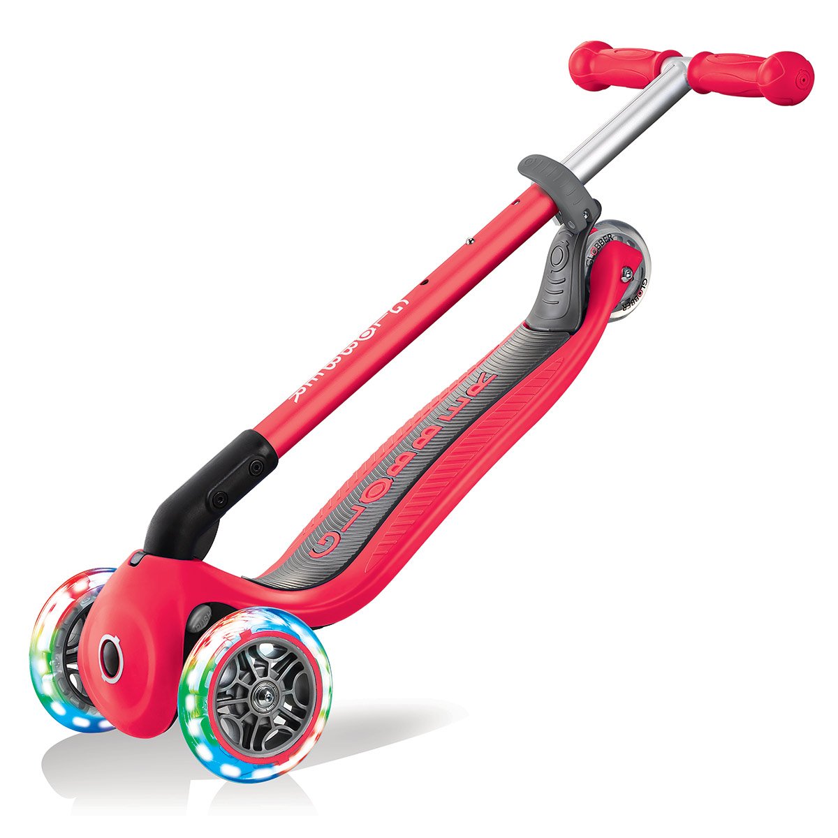 Ludendo - Trottinette 3 roues pliable Globber rouge - Tricycle
