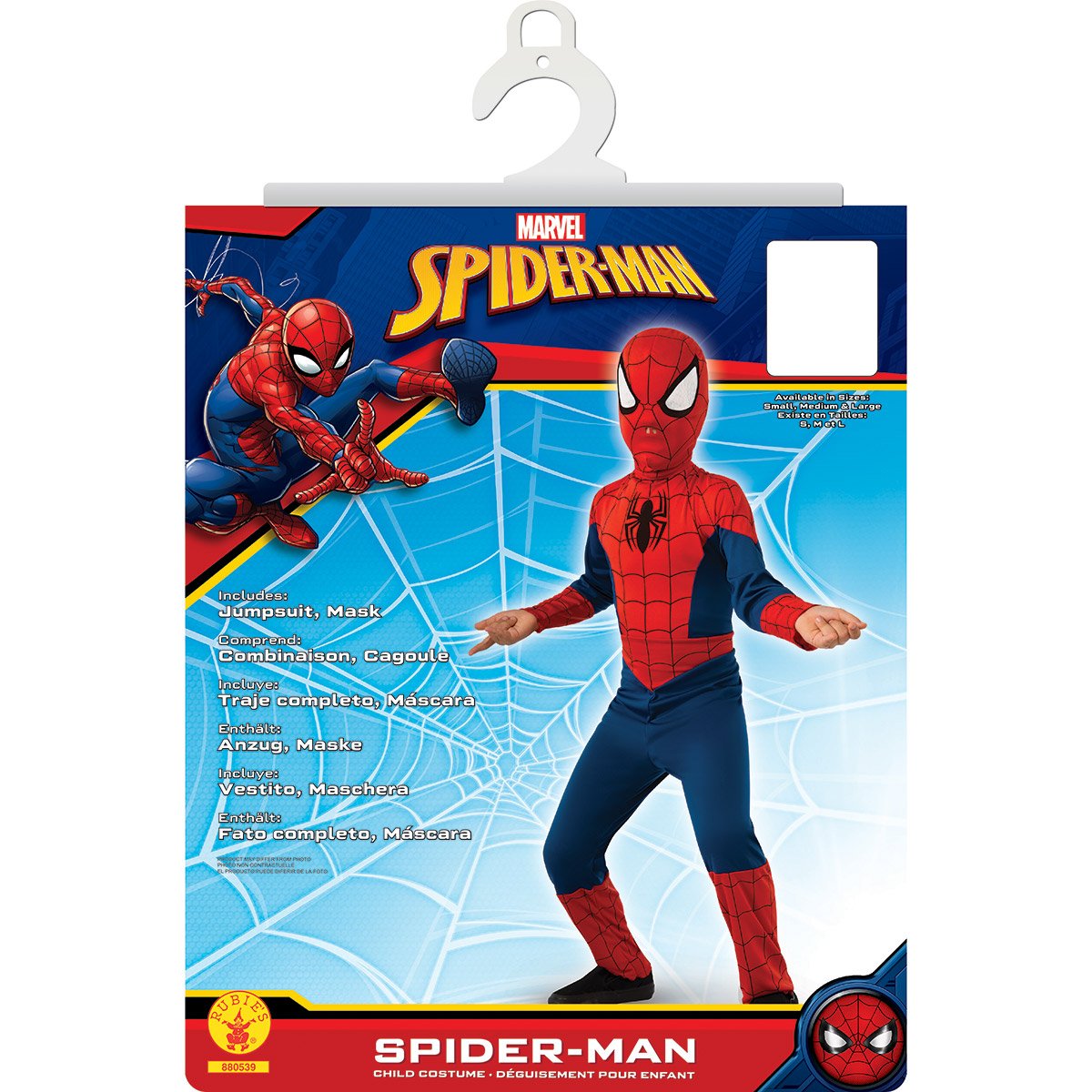 César - Costume spiderman 1 à 3 ans Doudouplanet, Livraison