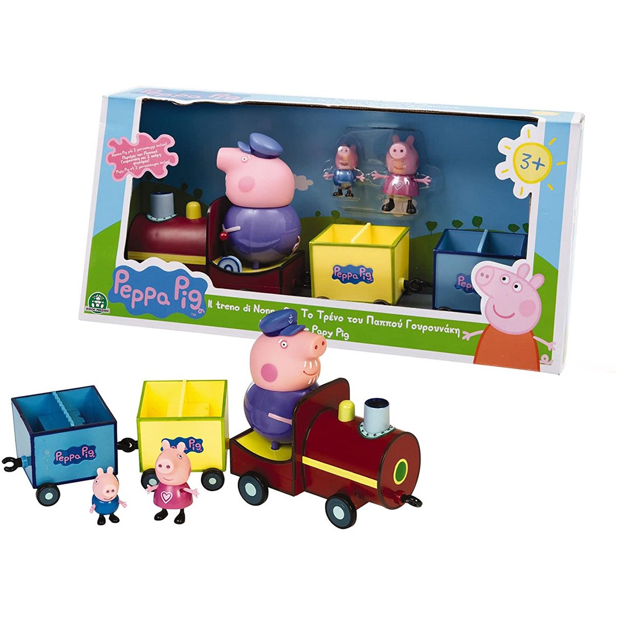 Figurine Peppa Pig : Le train de Papy Pig