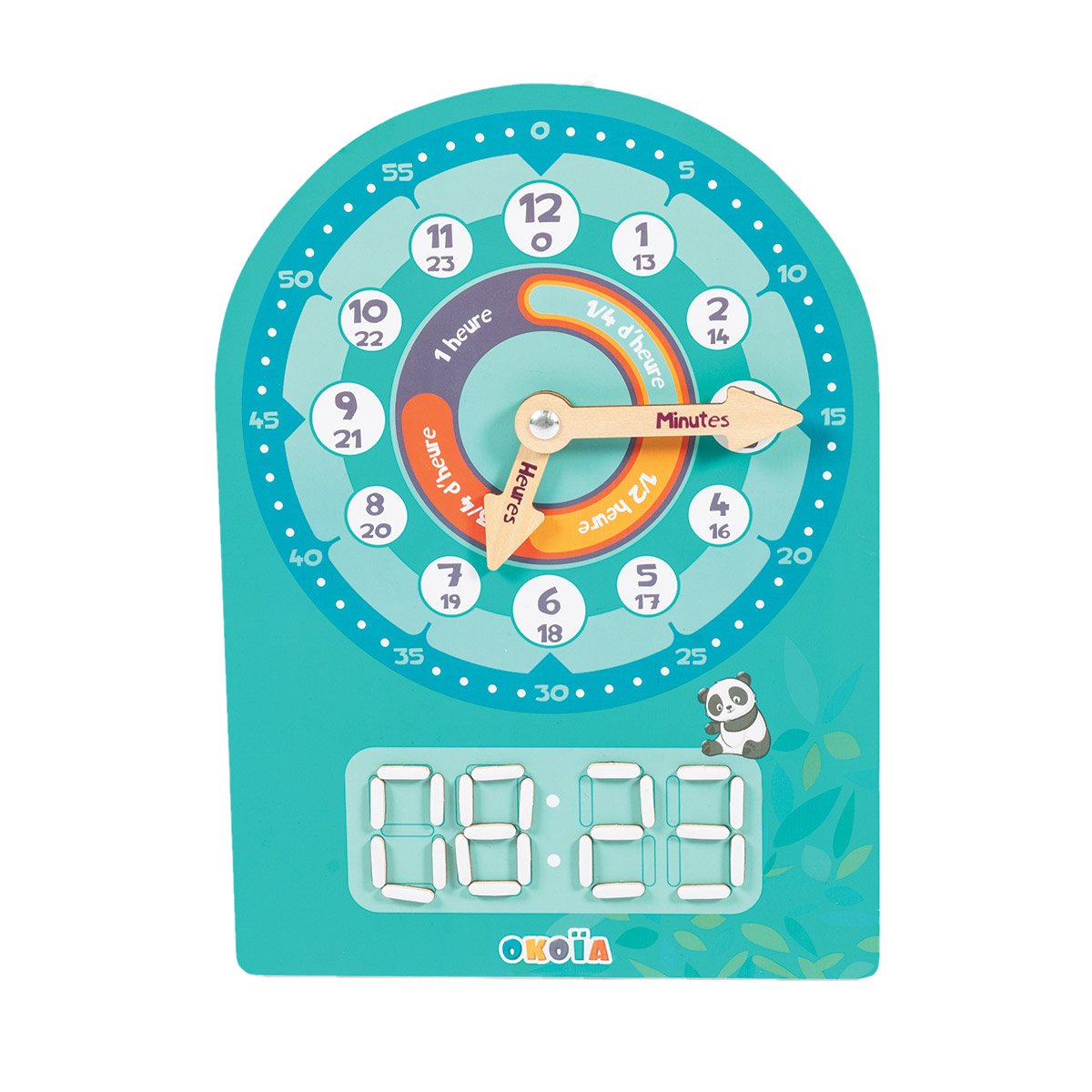 LOVOICE Horloge d'apprentissage en Bois, Horloges Jouets d'apprentissage du  Temps pour Tout-Petits avec 48 Cartes, Jouet numéroté pour Enfant en Bas  âge, Aides pédagogiques précoces pour Petites : : Jeux et Jouets