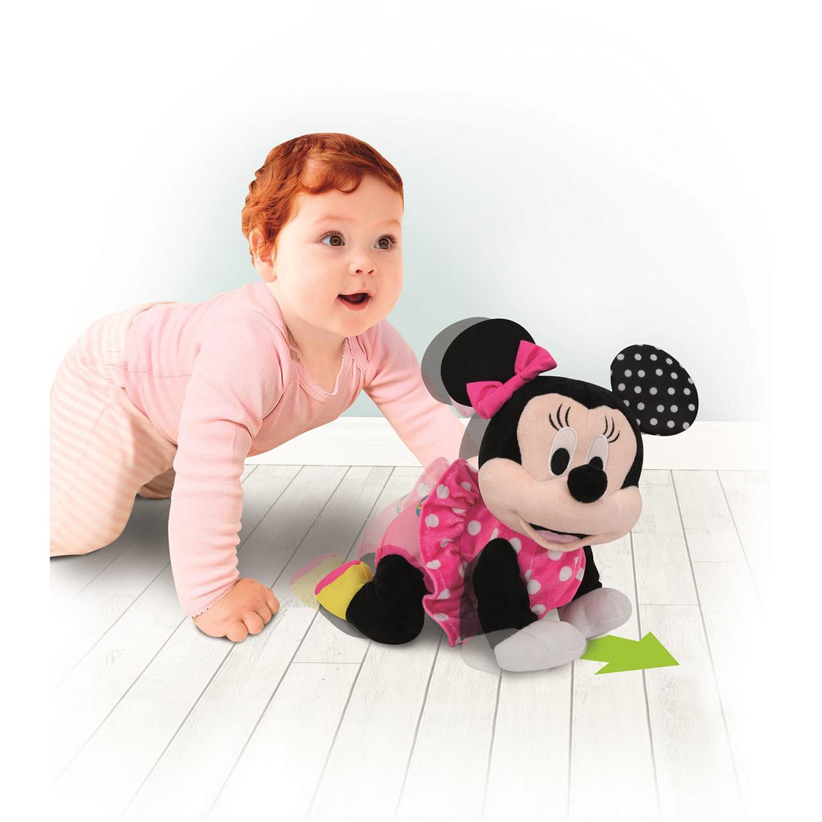 Peluche Baby Minnie fait du 4 pattes - Peluches électroniques interactives  - La Grande Récré