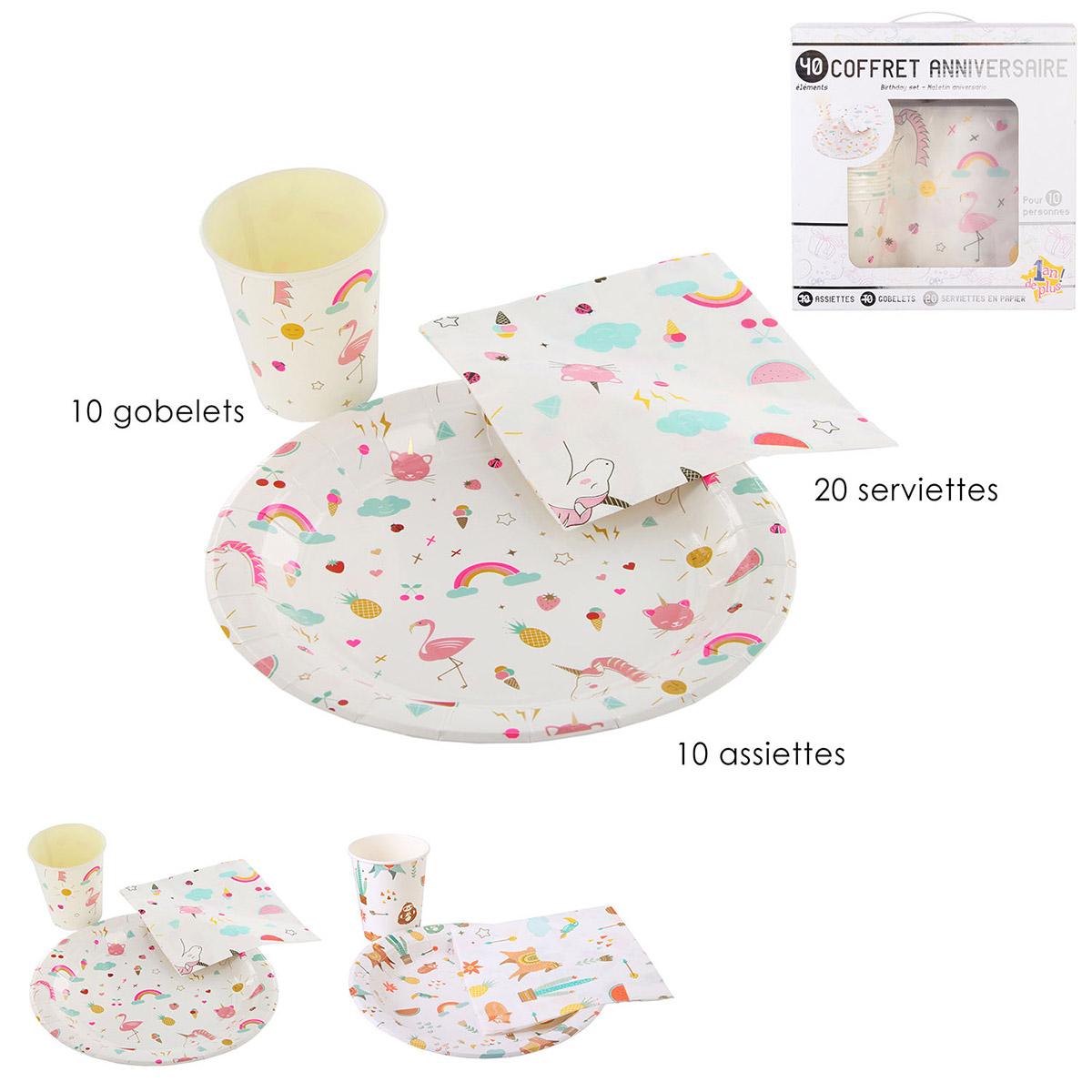 Set Anniversaire 40 Accessoires Par Age La Grande Recre
