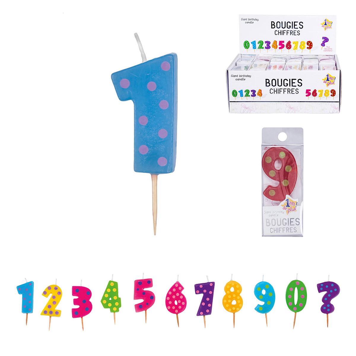 Bougie Chiffre Anniversaire Decoration Et Accessoires De Fete La Grande Recre