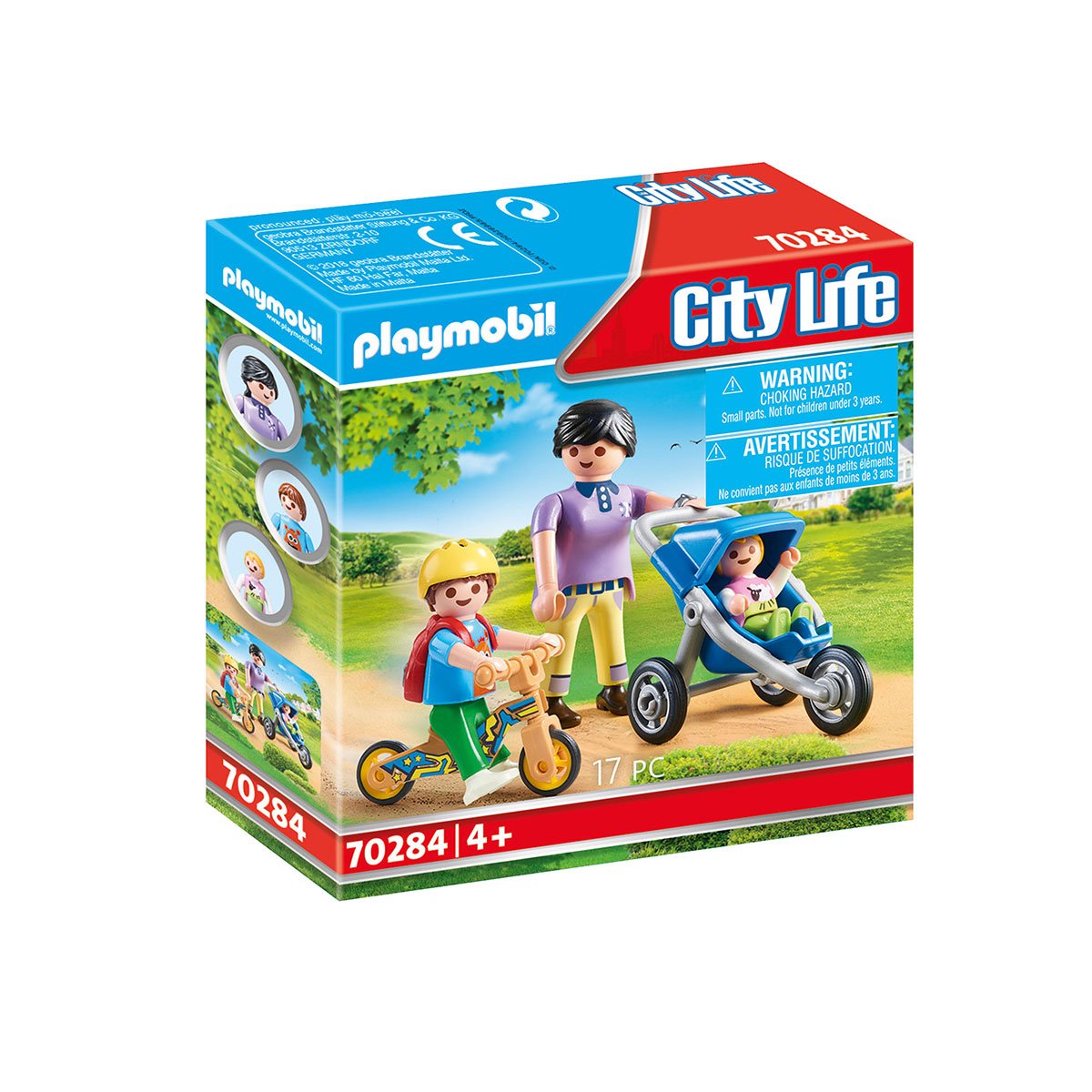 Maman avec enfants Playmobil City Life 70284 - La Grande Récré