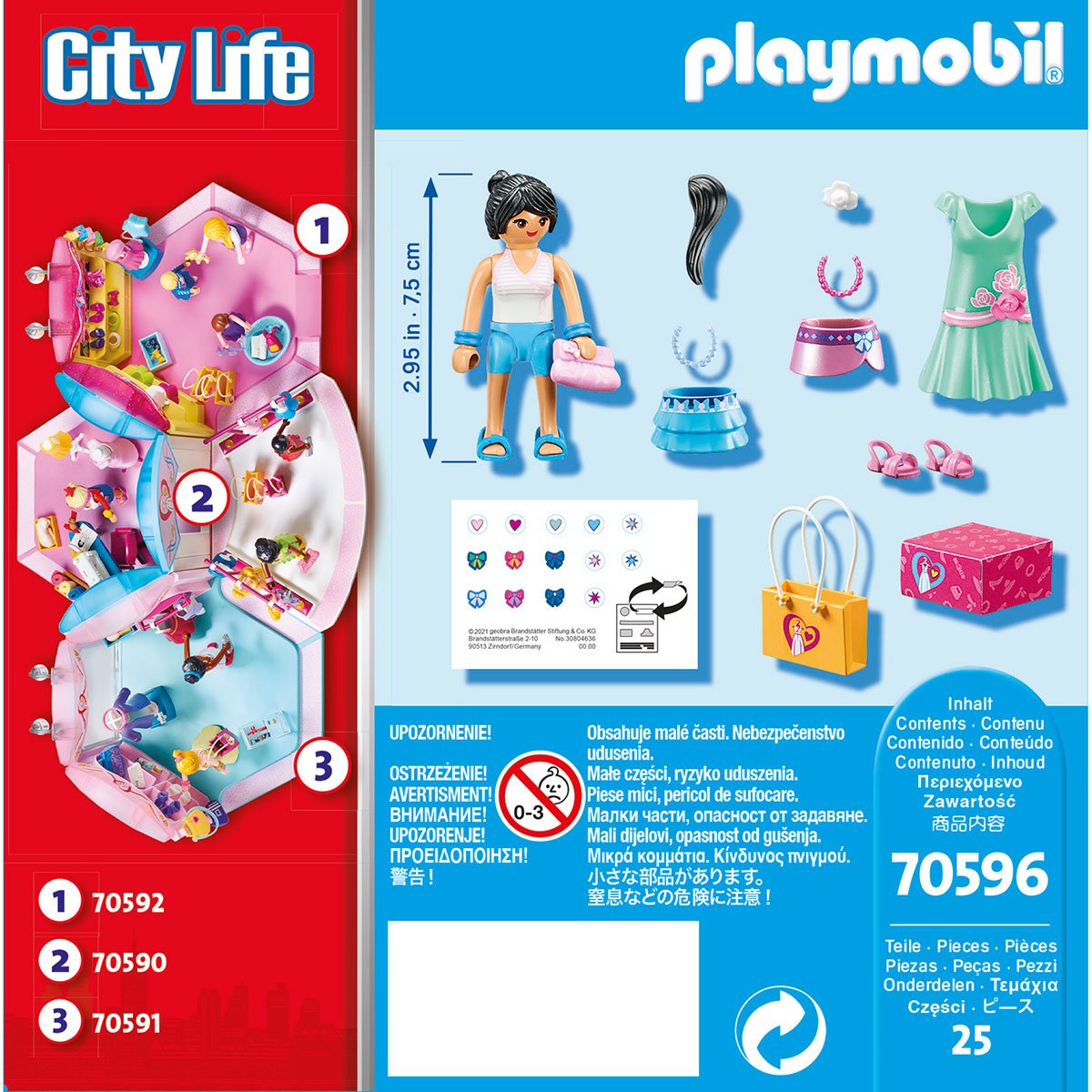 Jeune fille stylée Playmobil City Life 70596