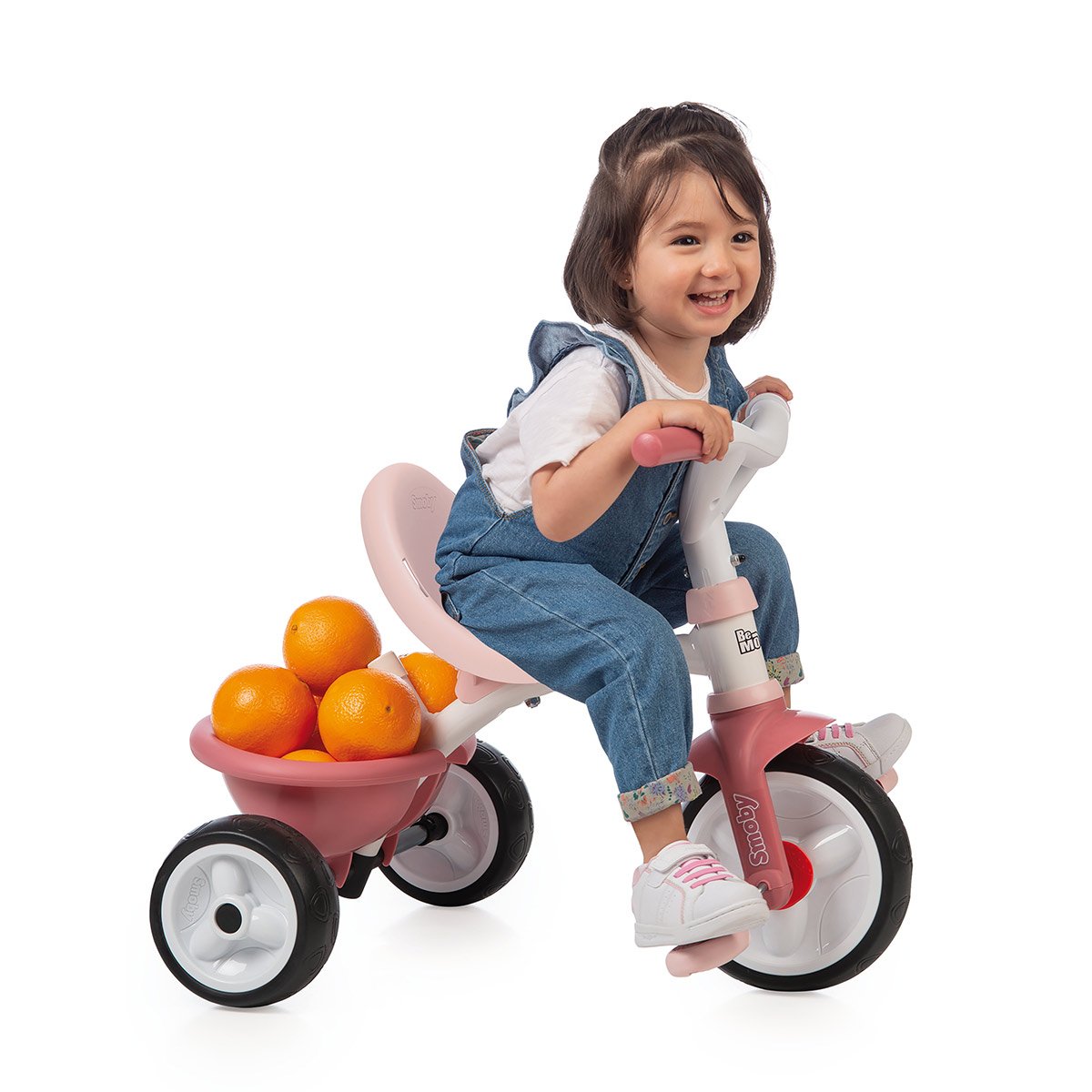 SMOBY Tricycle enfant évolutif Be Fun - Structure métal - Rose