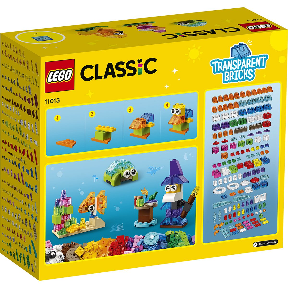 Briques transparentes créatives LEGO Classic 11013 - La Grande Récré