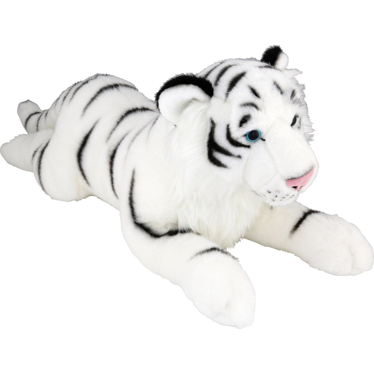 BRUBAKER Tigre 75 cm allongé animal en peluche très réaliste jouet doux 